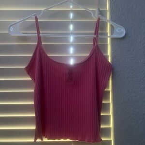 Pink tank top from american eagle, has 3 buttons in the chest area size M